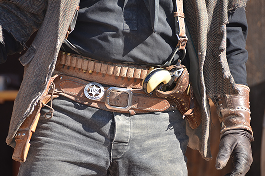 Leather Gun Holster Belt